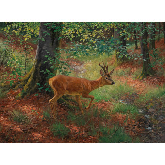 РЕПРОДУКЦИИ НА КАРТИНИ Сръндак в гората (1883)